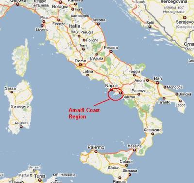 Amalfi Coast Map Italy Italy maps and Amalfi Coast map